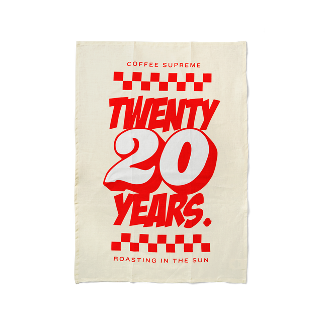 20 Years Tea Towel